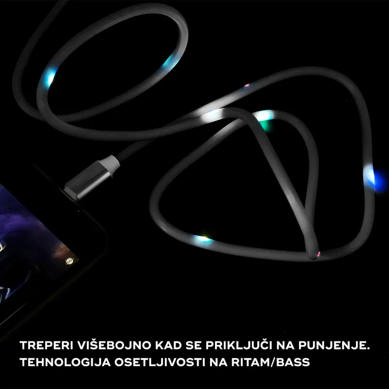 Data kabl KUCIPA K257 micro USB 1m beli