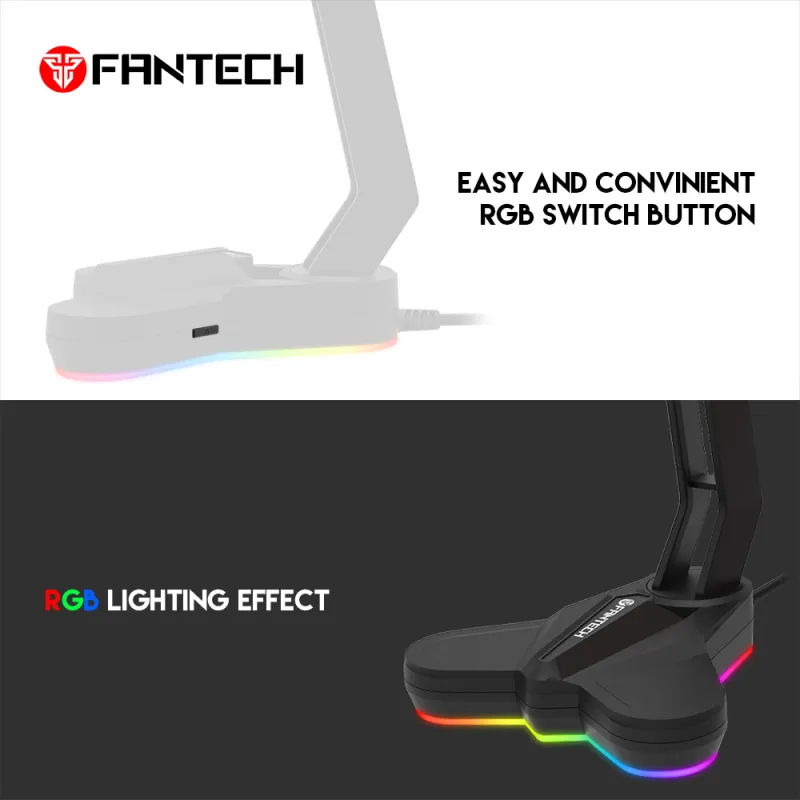 Stalak za slusalice Fantech AC3001S RGB crveni