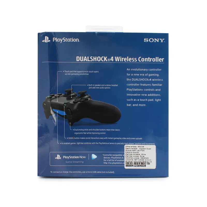 Joypad Dual Shock WIFI za PS4 tirkizno bordo
