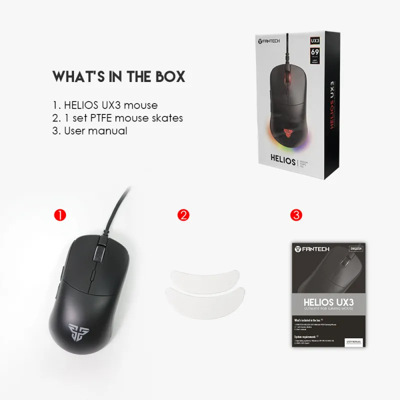 Mis Gaming Fantech UX3 Helios Sakura