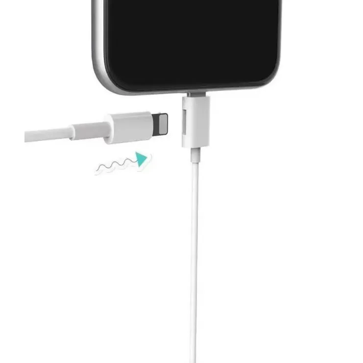 Slusalice sa adapterom za punjenje JH-015 za iPhone lightning bele