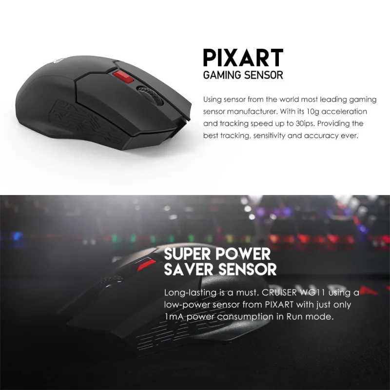 Mis Wireless Fantech WG11 Cruiser space edition