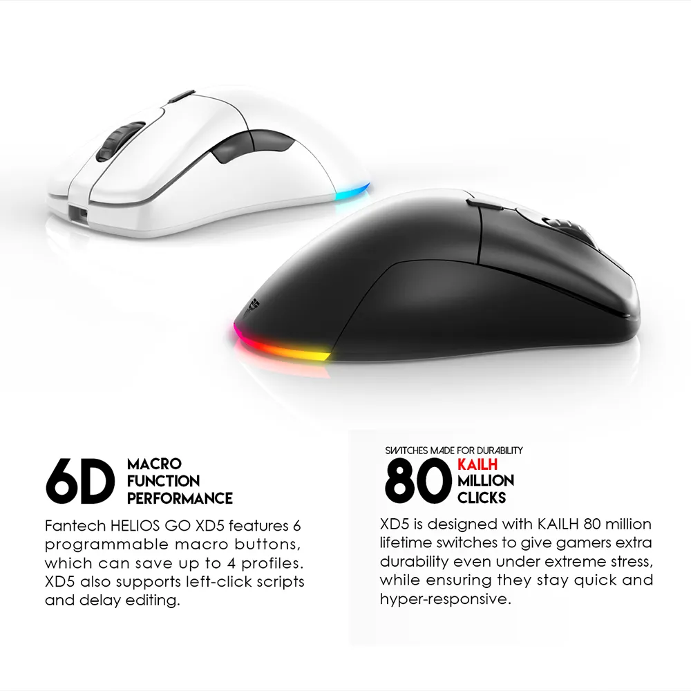 Mis Wireless Gaming Fantech XD5 Helios GO Space Edition
