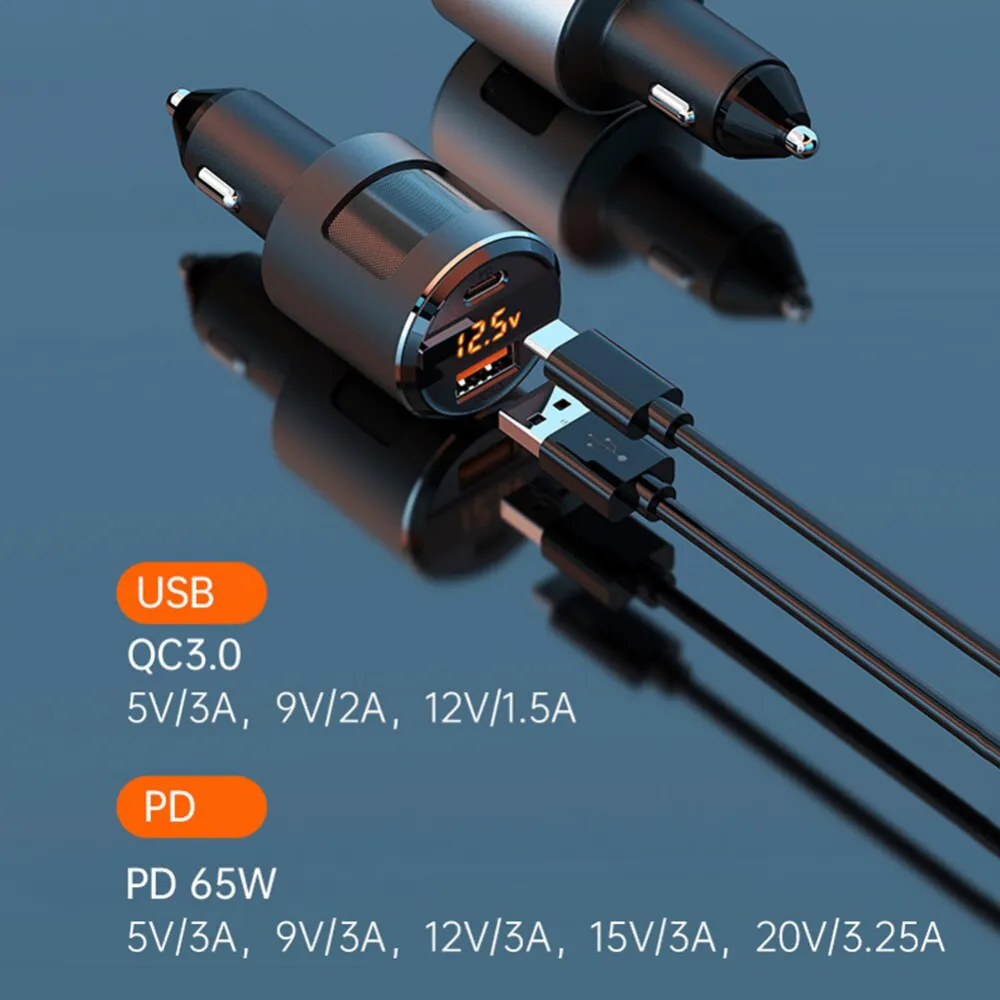 Auto punjac SC01 Super Charger PD 65W/USB 18W