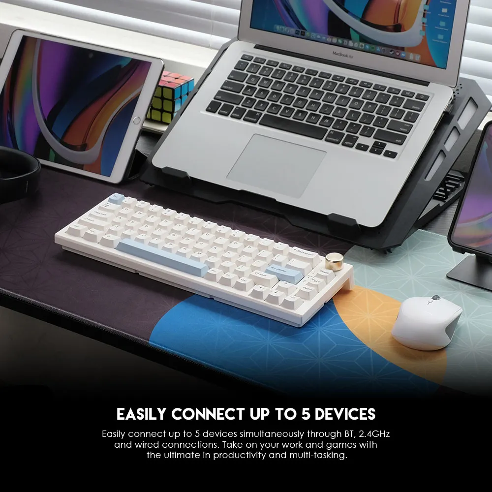 Tastatura Mehanicka Gaming Fantech MK858 RGB Maxfit67 Space Edition (white switch)