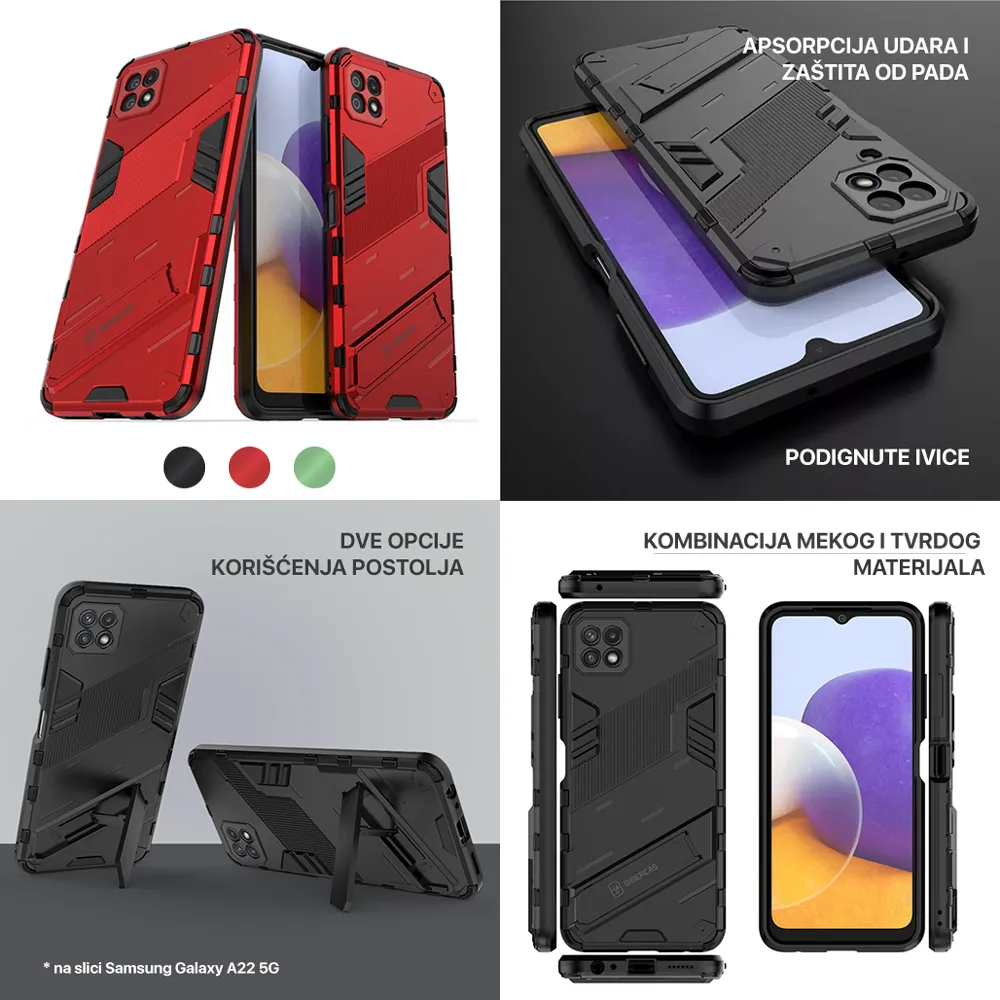 Maska Strong II za Samsung A235F Galaxy A23 4G/5G crvena