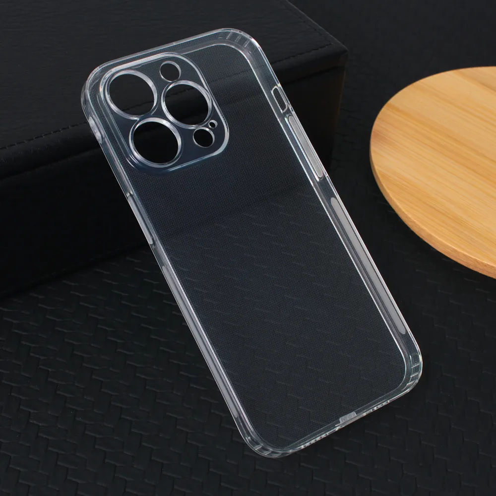 Maska silikonska Ultra Thin with pluggy za iPhone 14 Pro 6.1 transparent