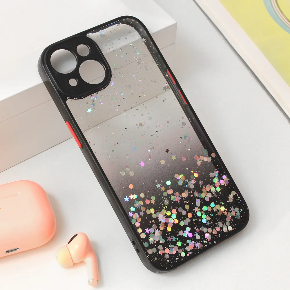 Maska Frame Glitter za iPhone 14 6.1 crna