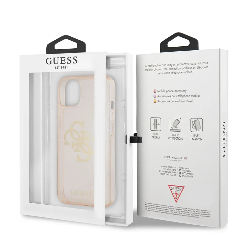 Maska Guess Hc Glitter Big za iPhone 13 6.1 zlatna ( GUHCP13MPCUGL4GGO)