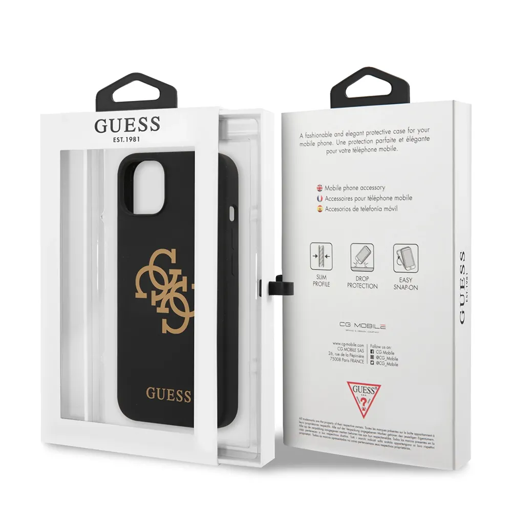 Maska Guess Hc Silicone za iPhone 13 6.1 crna (GUHCP13MLS4GGBK)