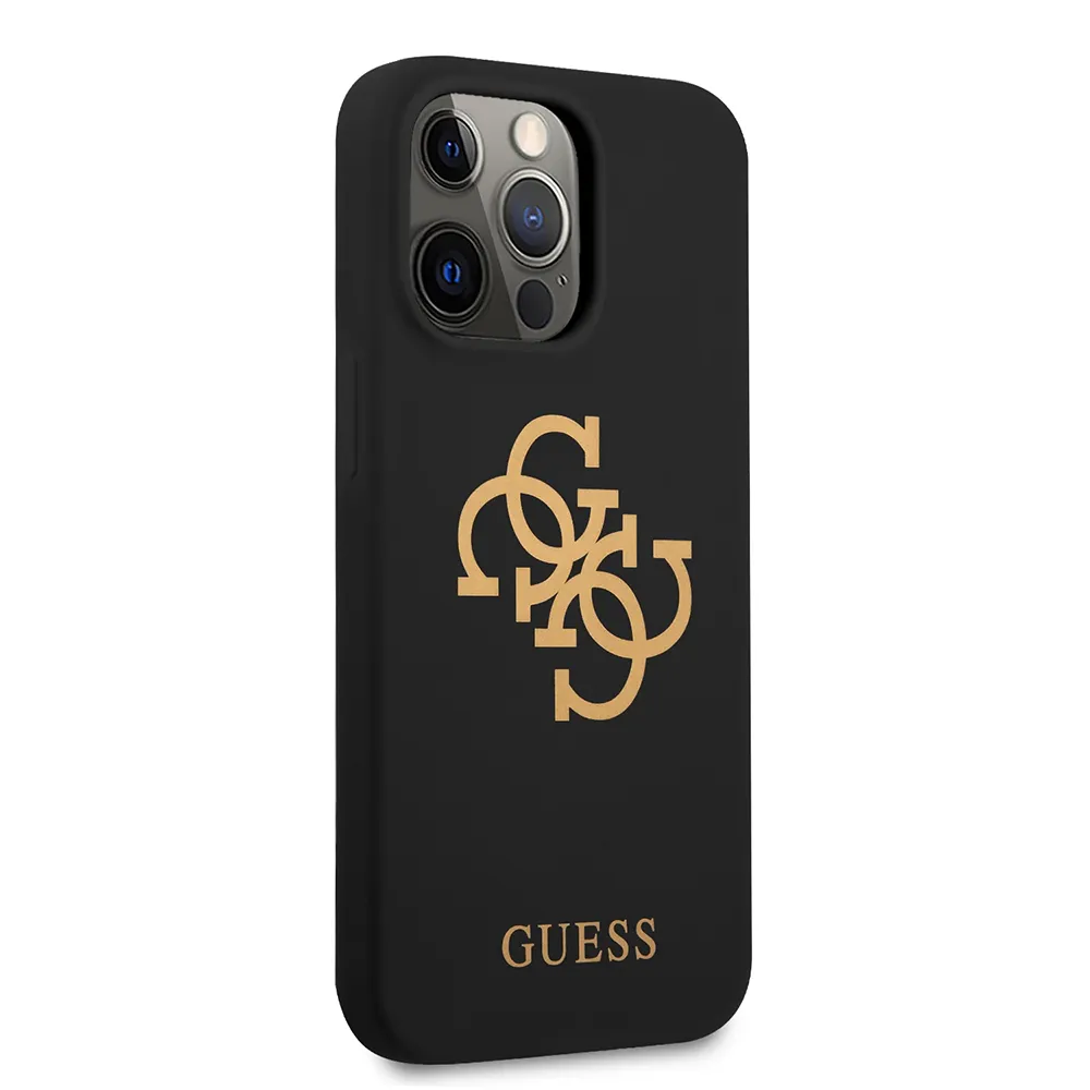 Maska Guess Hc Silicone za iPhone 13 Pro 6.1 crna (GUHCP13LLS4GGBK)