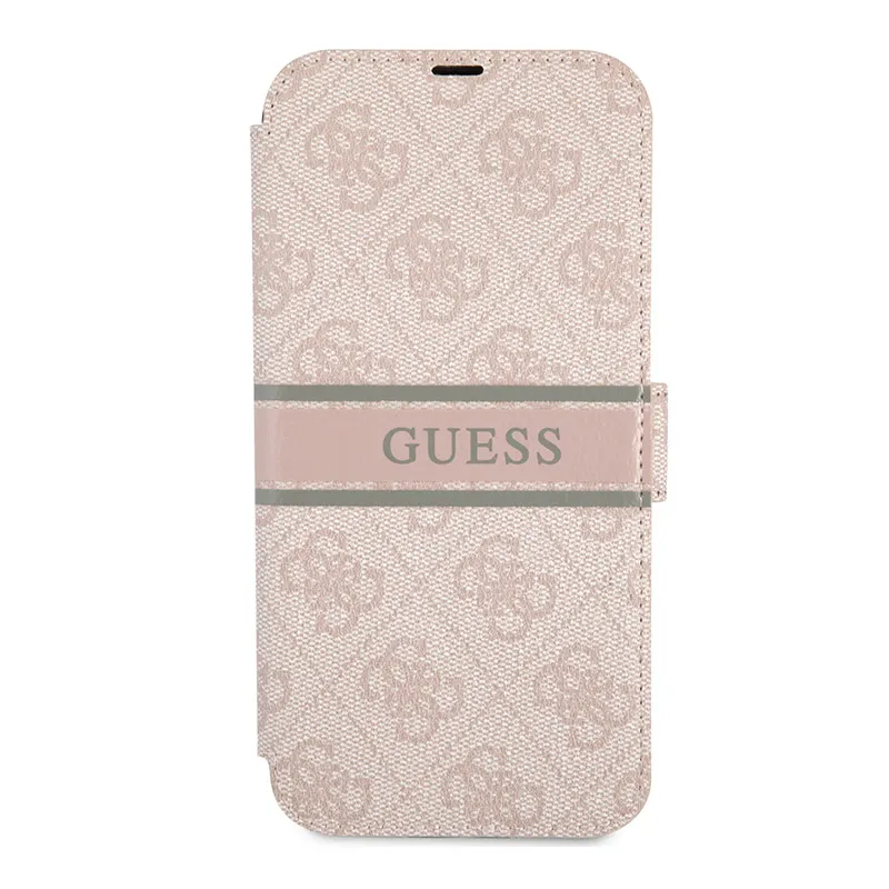 Maska Guess Stripe Bk Pu za iPhone 13 6.1 roze (GUBKP13M4GDPI)
