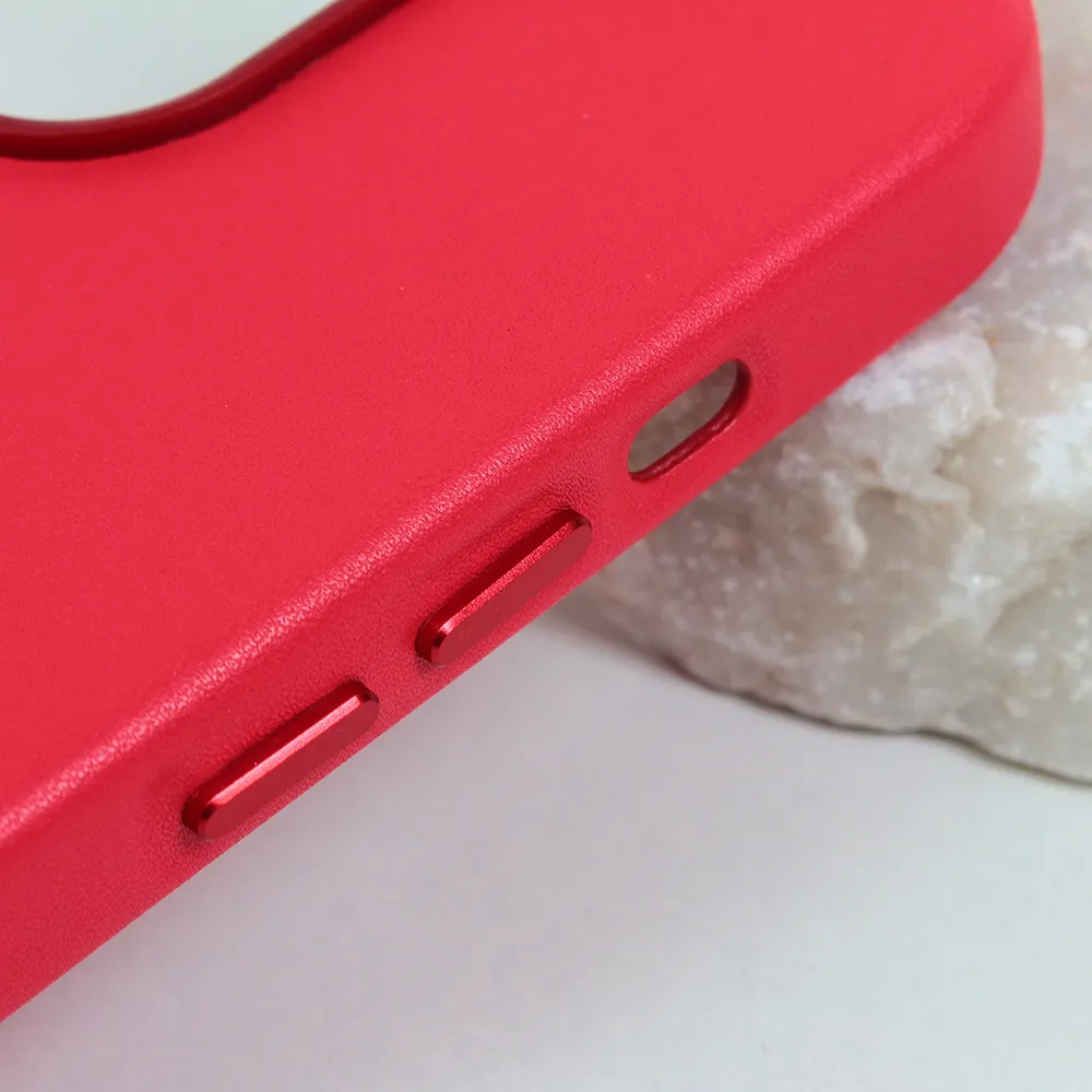 Maska Beautiful Shine Leather iPhone 14 Pro 6.1 crvena