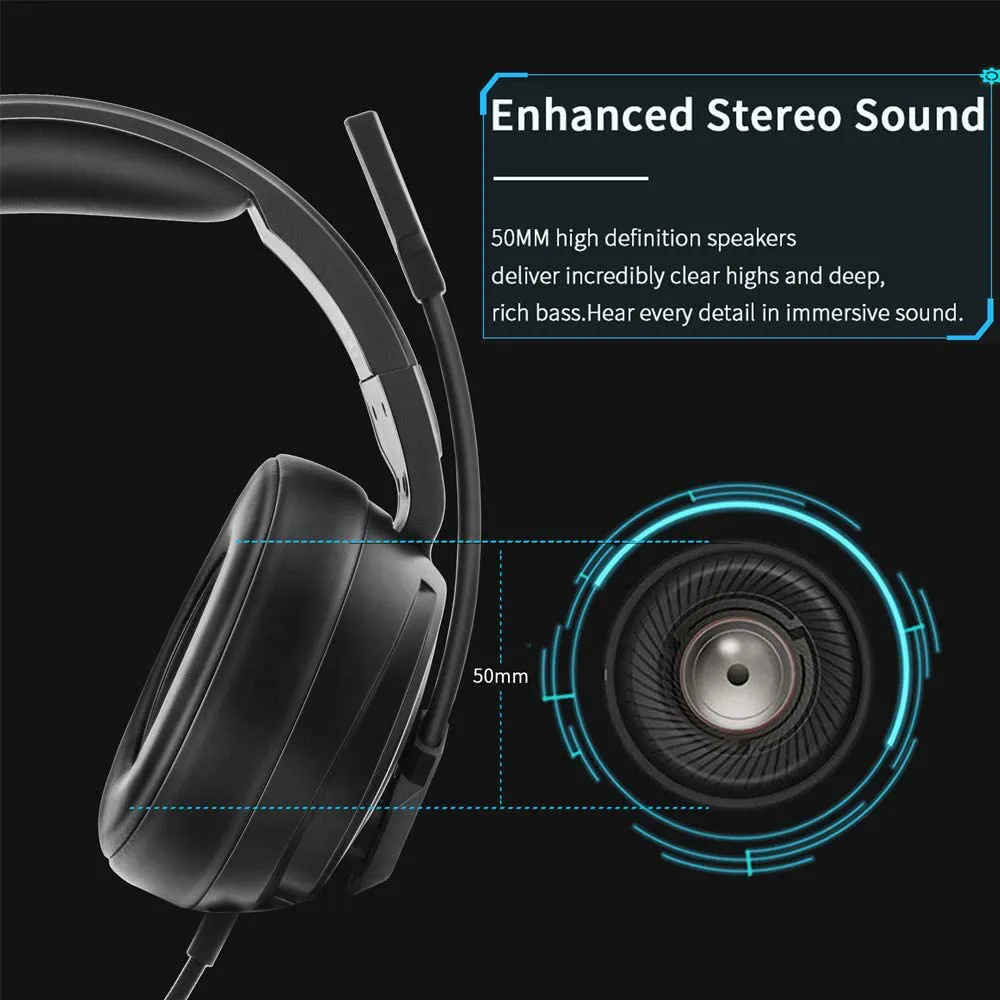 Slusalice Gaming Nubwo N12D 3.5mm crne
