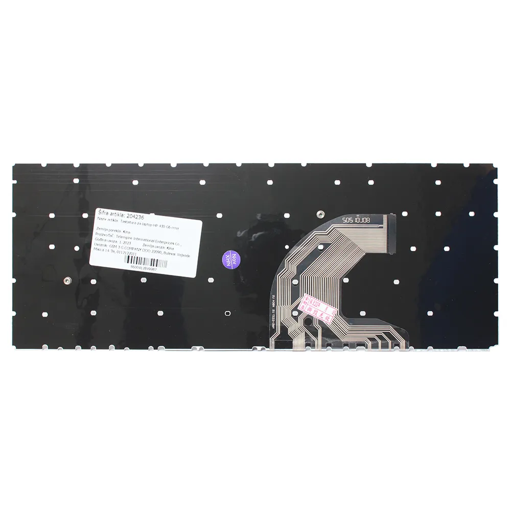 Tastatura za laptop HP 430 G6 crna