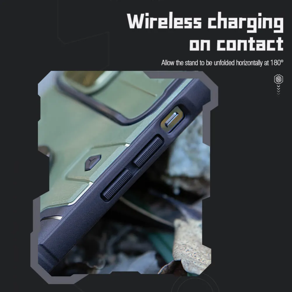 Maska Nillkin CamShield Armor Pro Magnetic za iPhone 14 Pro Max 6.7 zelena