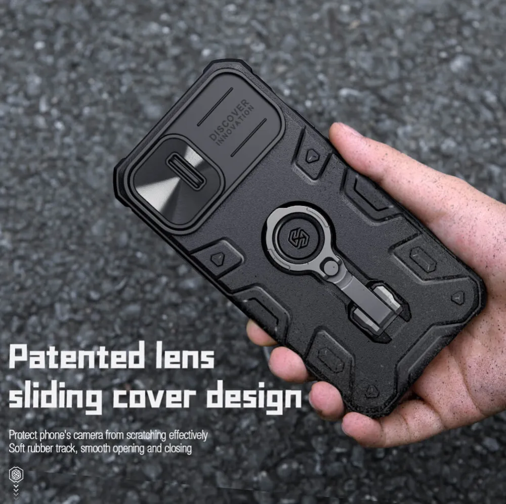 Maska Nillkin CamShield Armor Pro za iPhone 14 Plus 6.7 zelena