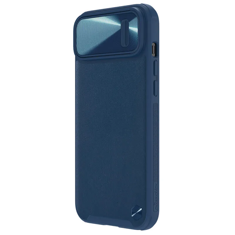 Maska Nillkin CamShield Leather S za iPhone 14 Plus 6.7 plava