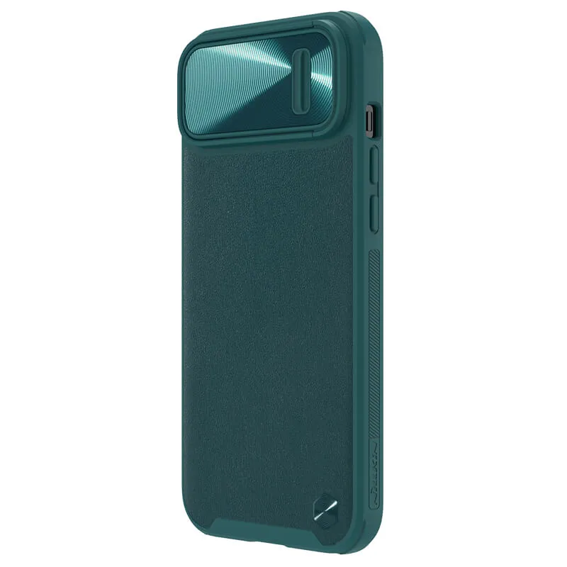 Maska Nillkin CamShield Leather S za iPhone 14 Plus 6.7 zelena