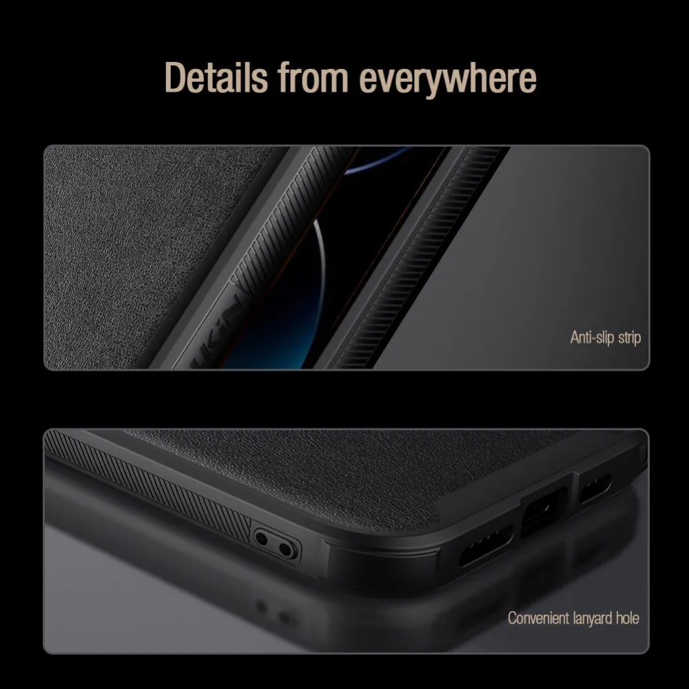 Maska Nillkin CamShield Leather S za iPhone 14 Pro Max 6.7 crna