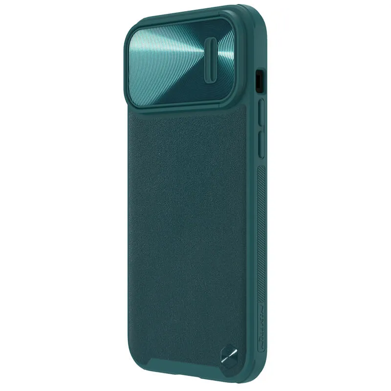 Maska Nillkin CamShield Leather S za iPhone 14 Pro Max 6.7 zelena