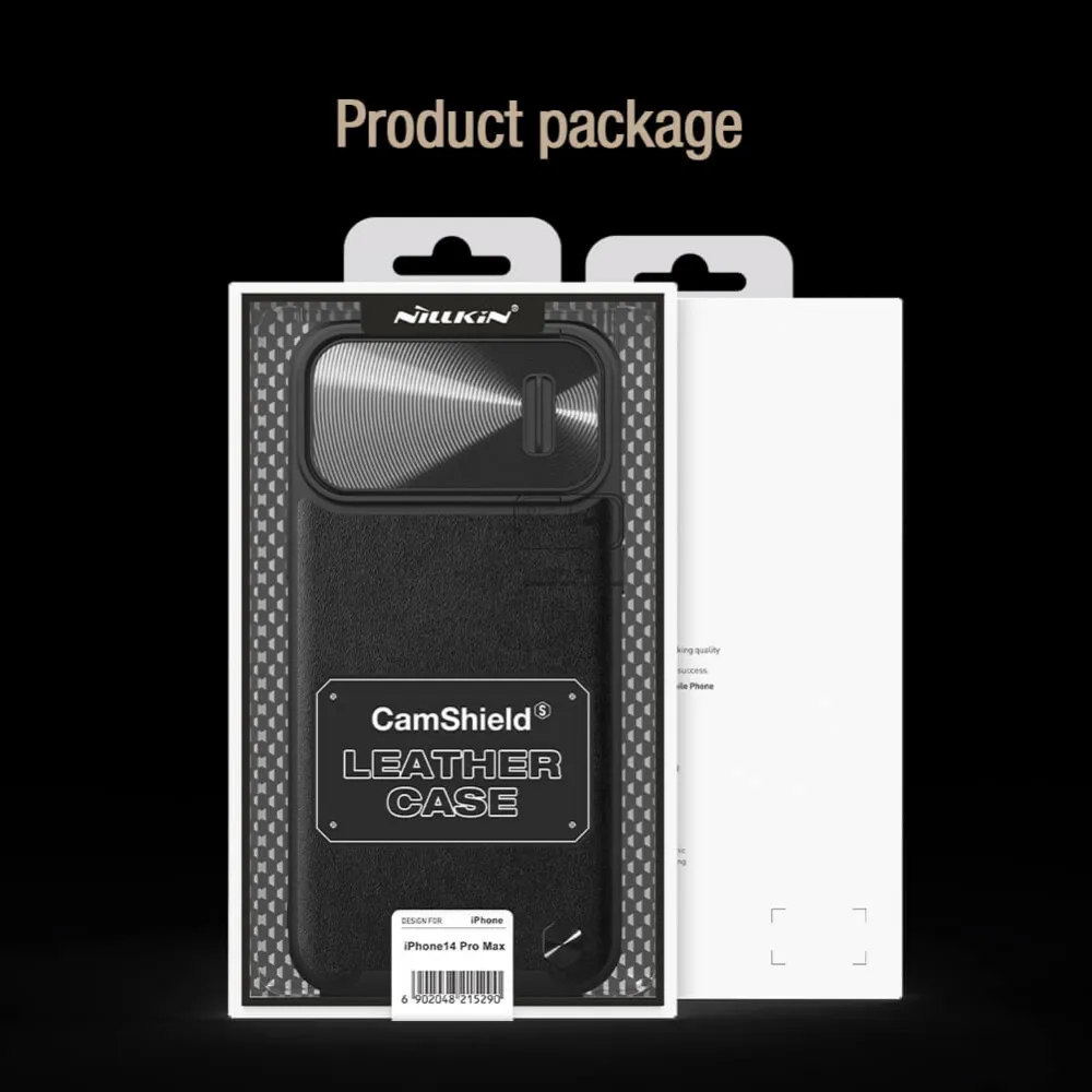 Maska Nillkin CamShield Leather S za iPhone 14 Pro Max 6.7 zelena