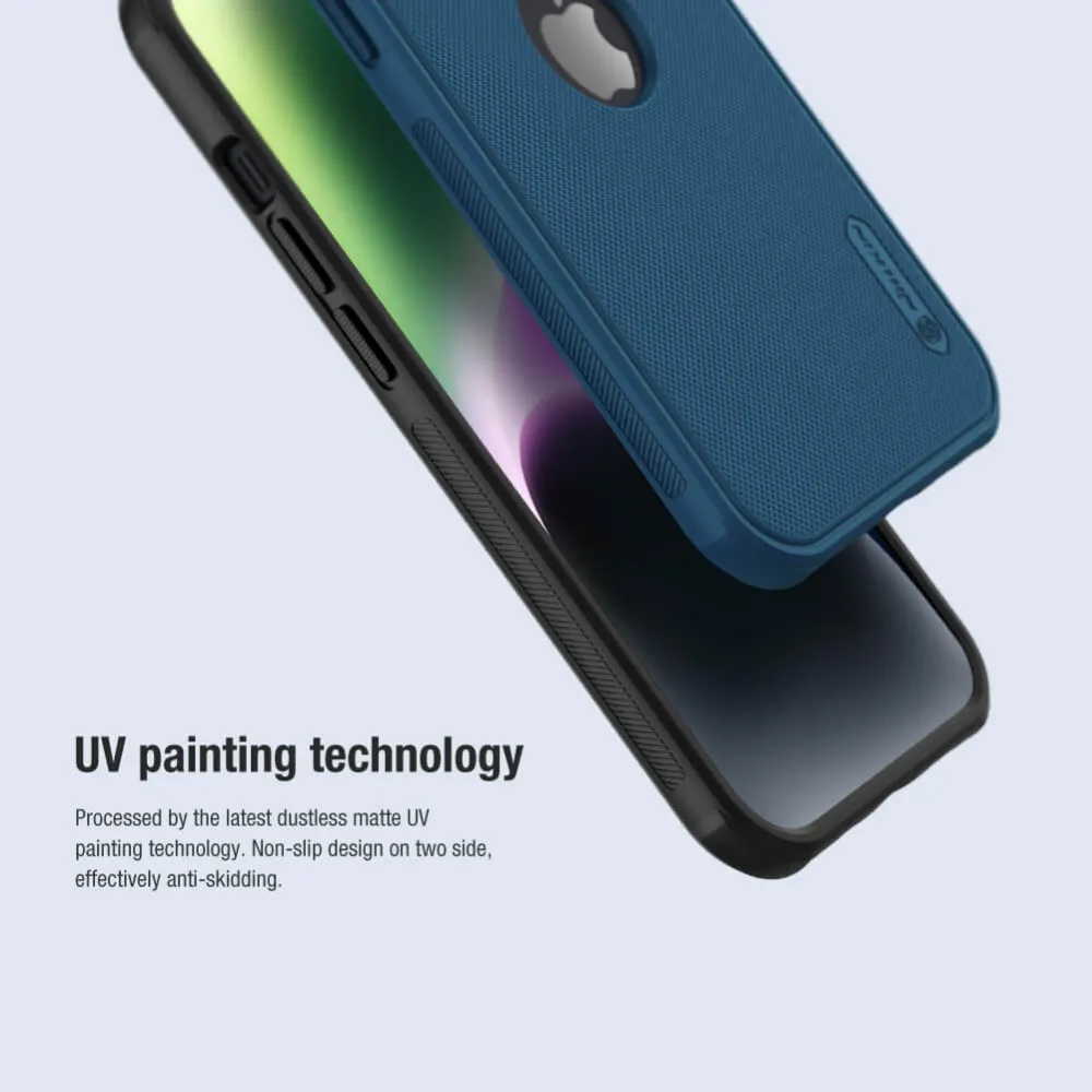 Maska Nillkin Scrub Pro za iPhone 14 6.1 crna (sa otvorom za logo)
