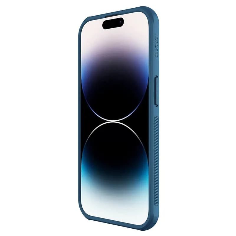 Maska Nillkin Scrub Pro za iPhone 14 Pro 6.1 plava (sa otvorom za logo)