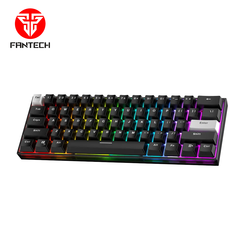 Tastatura Mehanicka Gaming Fantech MK857 RGB Maxfit61 FROST crna (Blue switch)