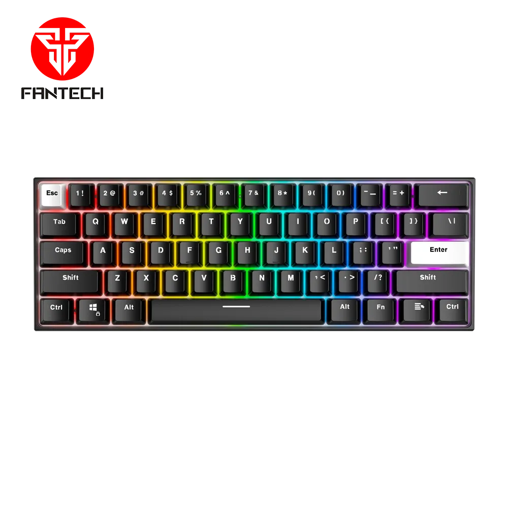 Tastatura Mehanicka Gaming Fantech MK857 RGB Maxfit61 FROST crna (Blue switch)