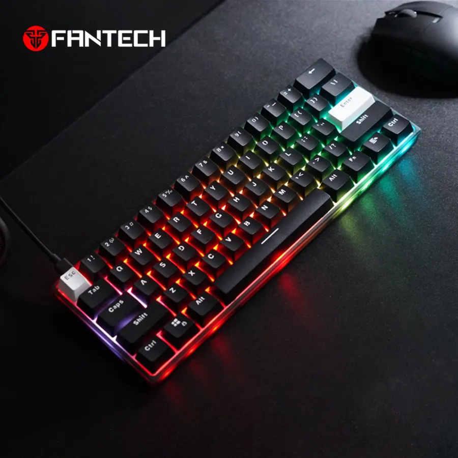 Tastatura Mehanicka Gaming Fantech MK857 RGB Maxfit61 FROST crna (Blue switch)
