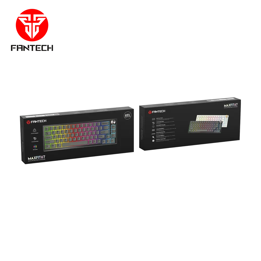 Tastatura Mehanicka Gaming Fantech MK858 RGB Maxfit67 crna (brown switch)