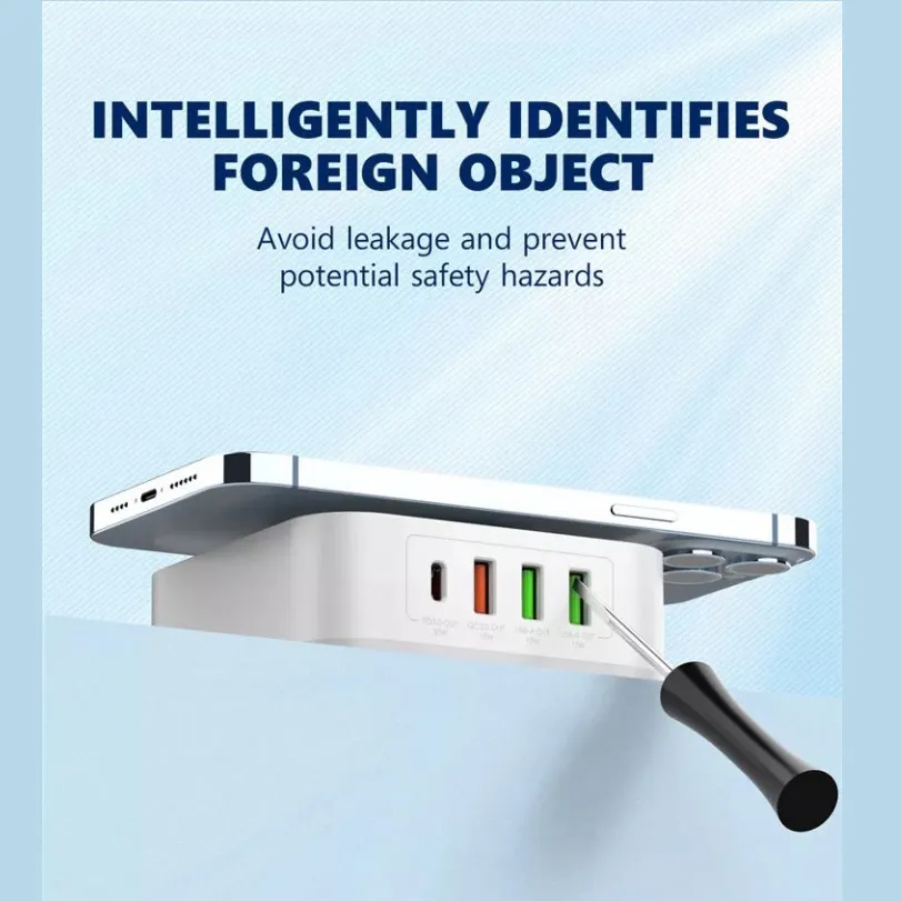 Kucni punjac LDNIO AW004 32W Desktop Wireless Quick Charge 3.0 + PD 30W beli