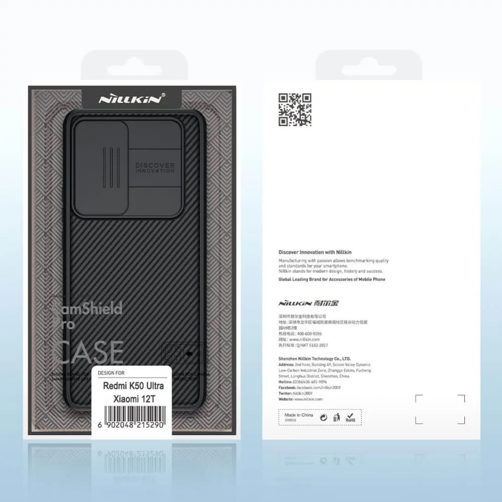 Maska Nillkin CamShield Pro za Xiaomi 12T crna