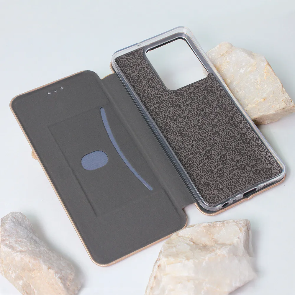 Maska Teracell Flip Cover za Vivo Y22s/Y35 zlatna