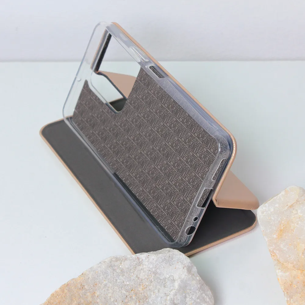 Maska Teracell Flip Cover za Vivo Y22s/Y35 zlatna