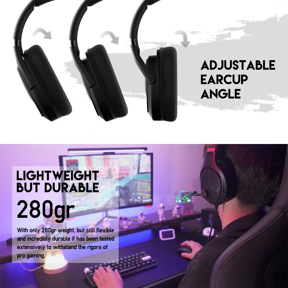 Slusalice Gaming Fantech MH88 Trinity crne