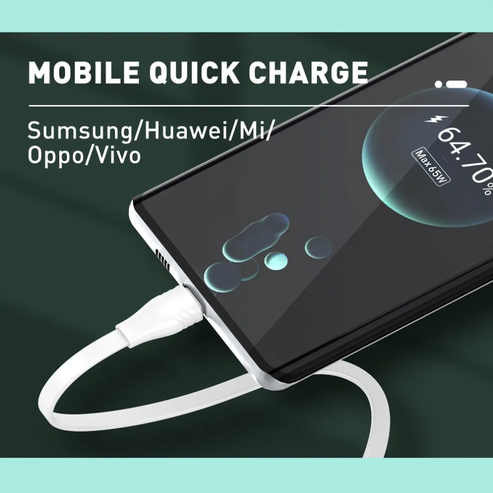 Data kabl LDNIO LC131-C 65W Type C na Type C beli 1m