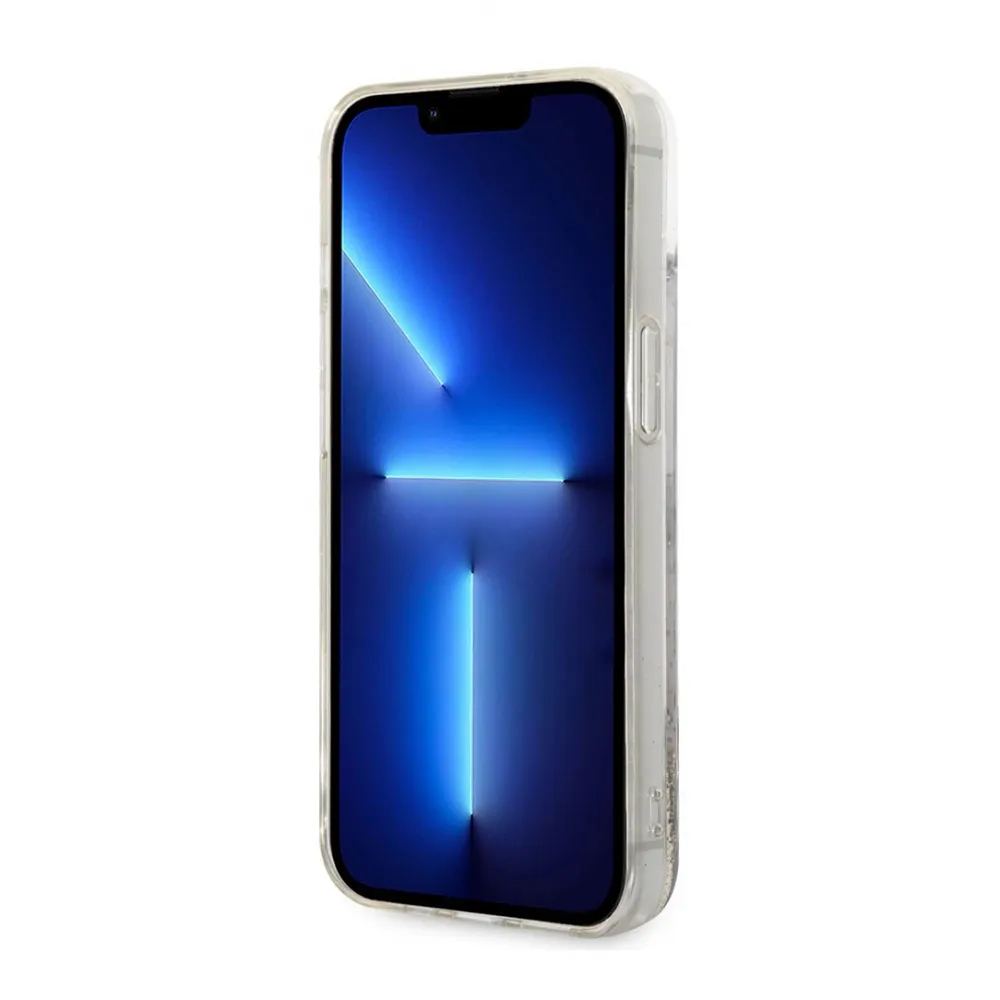 Maska Karl Lagerfeld Hc Liquid Glitter Choupette za iPhone 14 6.1 zlatna (KLHCP14SGCFD)