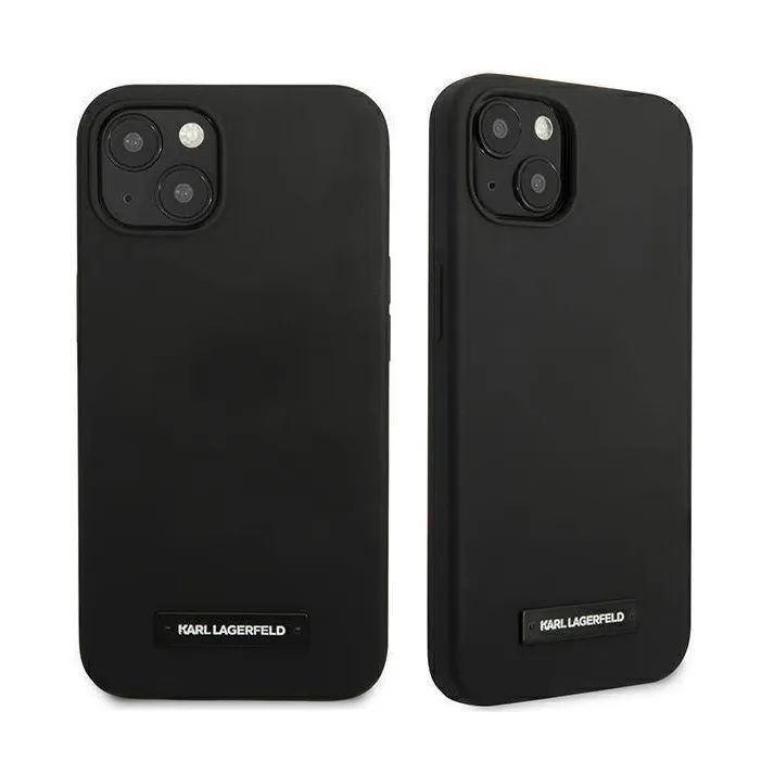 Maska Karl Lagerfeld Hc Silicone Plaque za iPhone 13 6.1 crna (KLHCP13MSLMP1K)