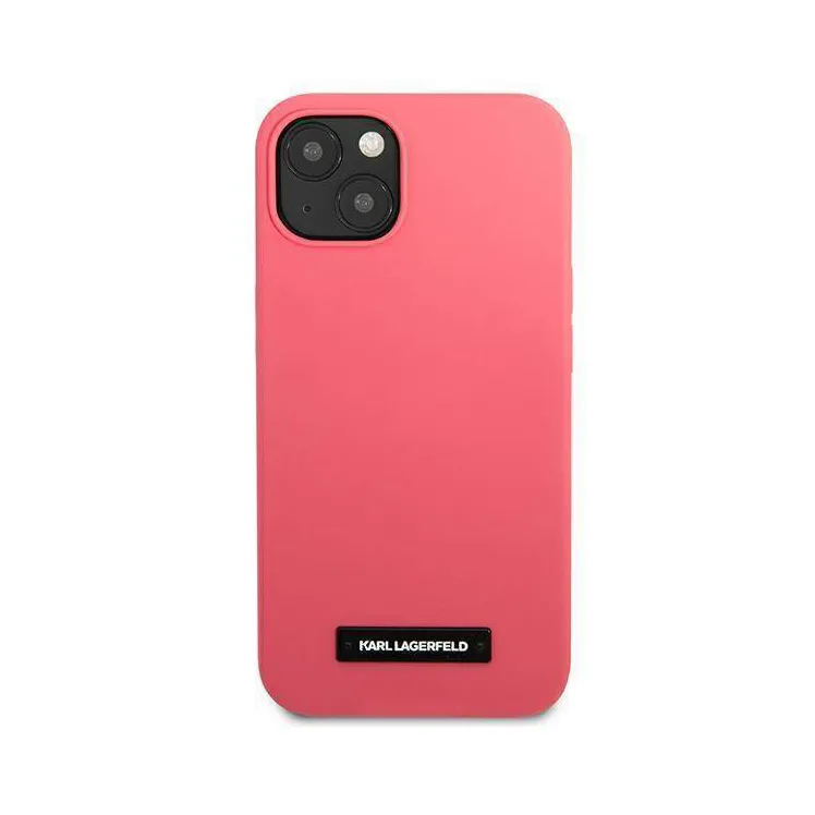 Maska Karl Lagerfeld Hc Silicone Plaque za iPhone 13 6.1 pink (KLHCP13MSLMP1PI)