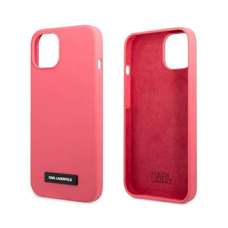 Maska Karl Lagerfeld Hc Silicone Plaque za iPhone 13 6.1 pink (KLHCP13MSLMP1PI)