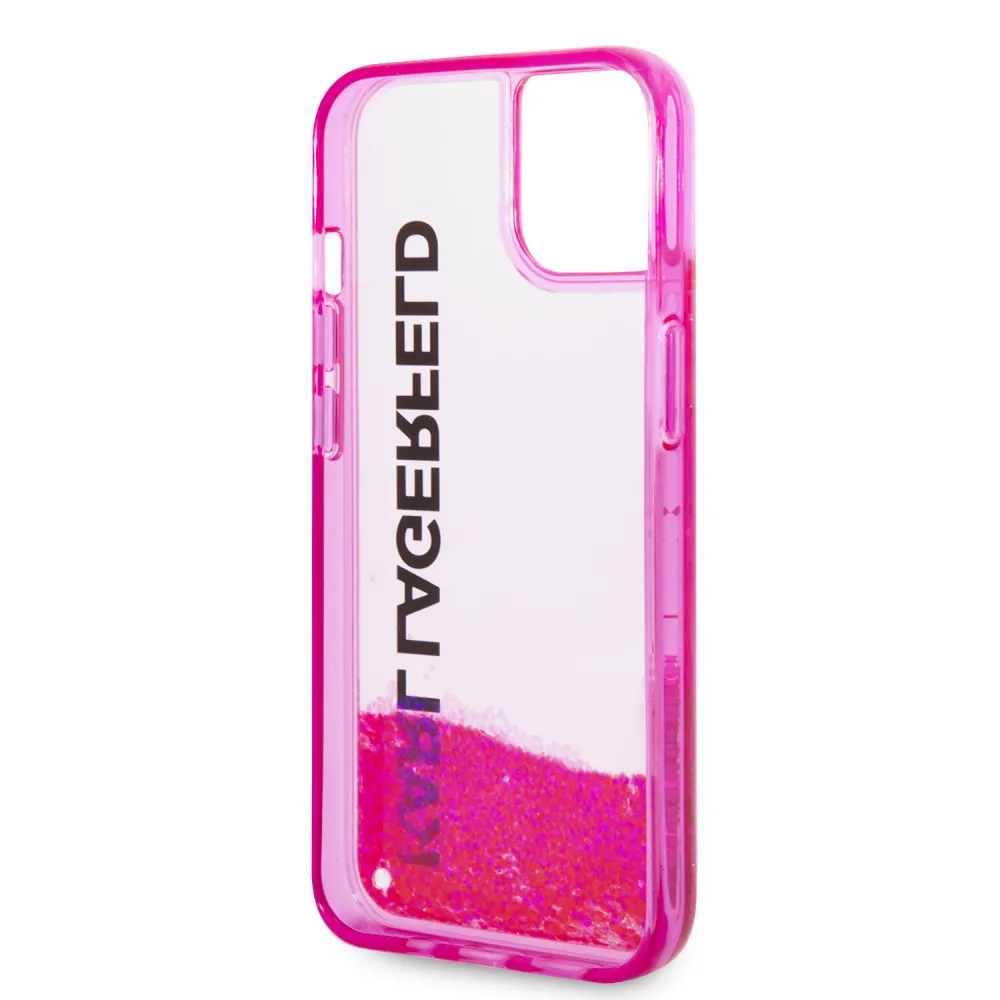 Maska Karl Lagerfeld Hc Liquid Glitter Elong za iPhone 11 6.1 pink ( KLHCN61LCKVF)
