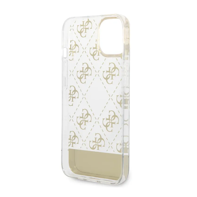 Maska Guess Hc 4G Electro Script za iPhone 14 6.1 zlatna (GUHCP14SHG4MHG)