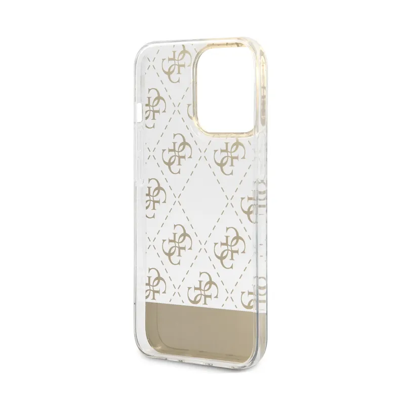 Maska Guess Hc 4G Electro Script za iPhone 14 Pro 6.1 zlatna (GUHCP14LHG4MHG)