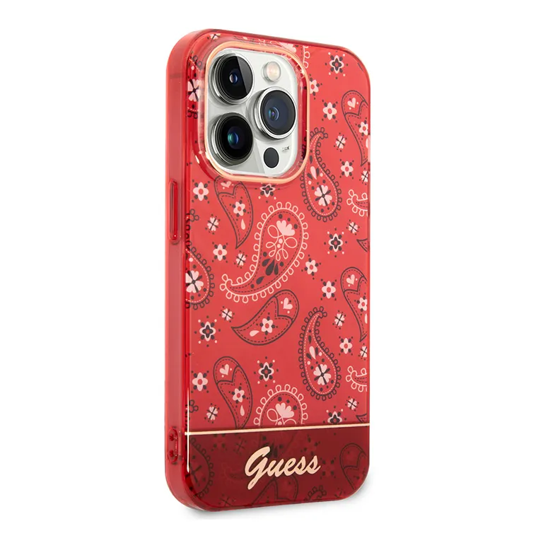 Maska Guess Hc IML Electro Cam Raisley za iPhone 14 Pro 6.1 crvena (GUHCP14LHGBNHR)