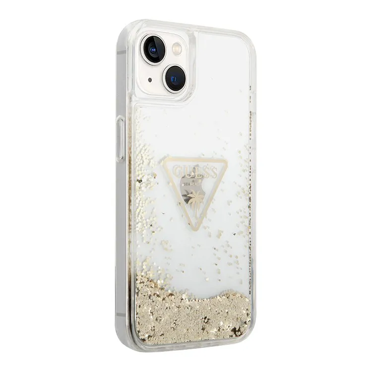 Maska Guess Hc Liquid Glitter Triangle za iPhone 14  Plus 6.7 transparent (GUHCP14MLFCTPT)
