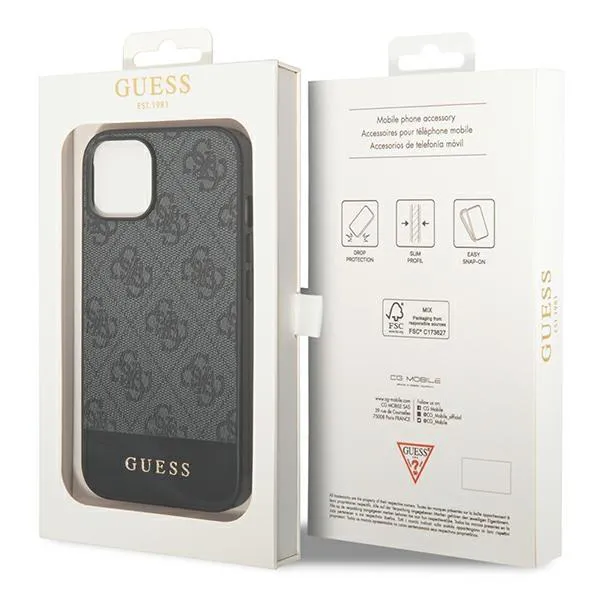 Maska Guess Hc PC/TPU 4G Bottom Stripe za iPhone 14 Plus 6.7 siva (GUHCP14MG4GLGR)