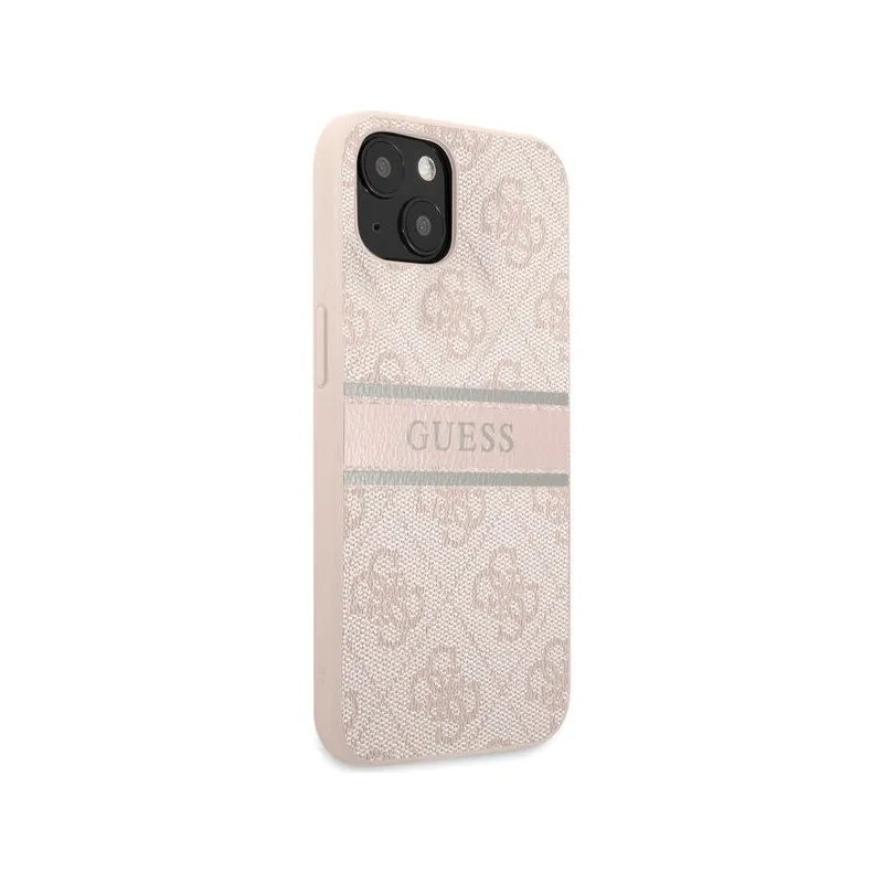 Maska Guess Hc PU 4G Stripe za iPhone 14 Plus 6.7 pink (GUHCP14M4GDPI)