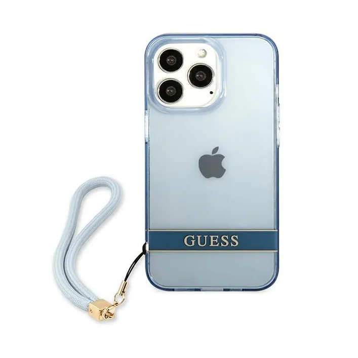 Maska Guess Hc PC/TPU Translucent za iPhone 13 Pro 6.1 plava (GUHCP13LHTSGSB)